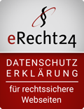 Logo: erecht24 Datenschutzerklärung für rechtssichere Webseiten Logo: erecht24 Datenschutzerklärung für rechtssichere Webseiten